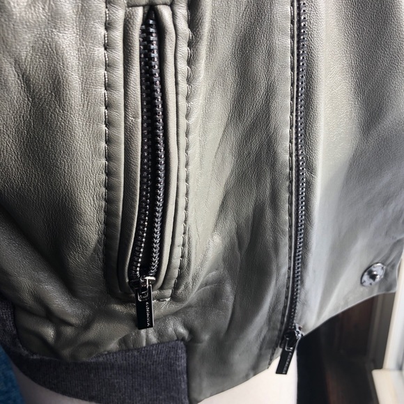 BCBG Chic Leather Motorcycle Vest - Picture 6 of 8